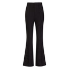 Wide Leg Suit Trousers - Black