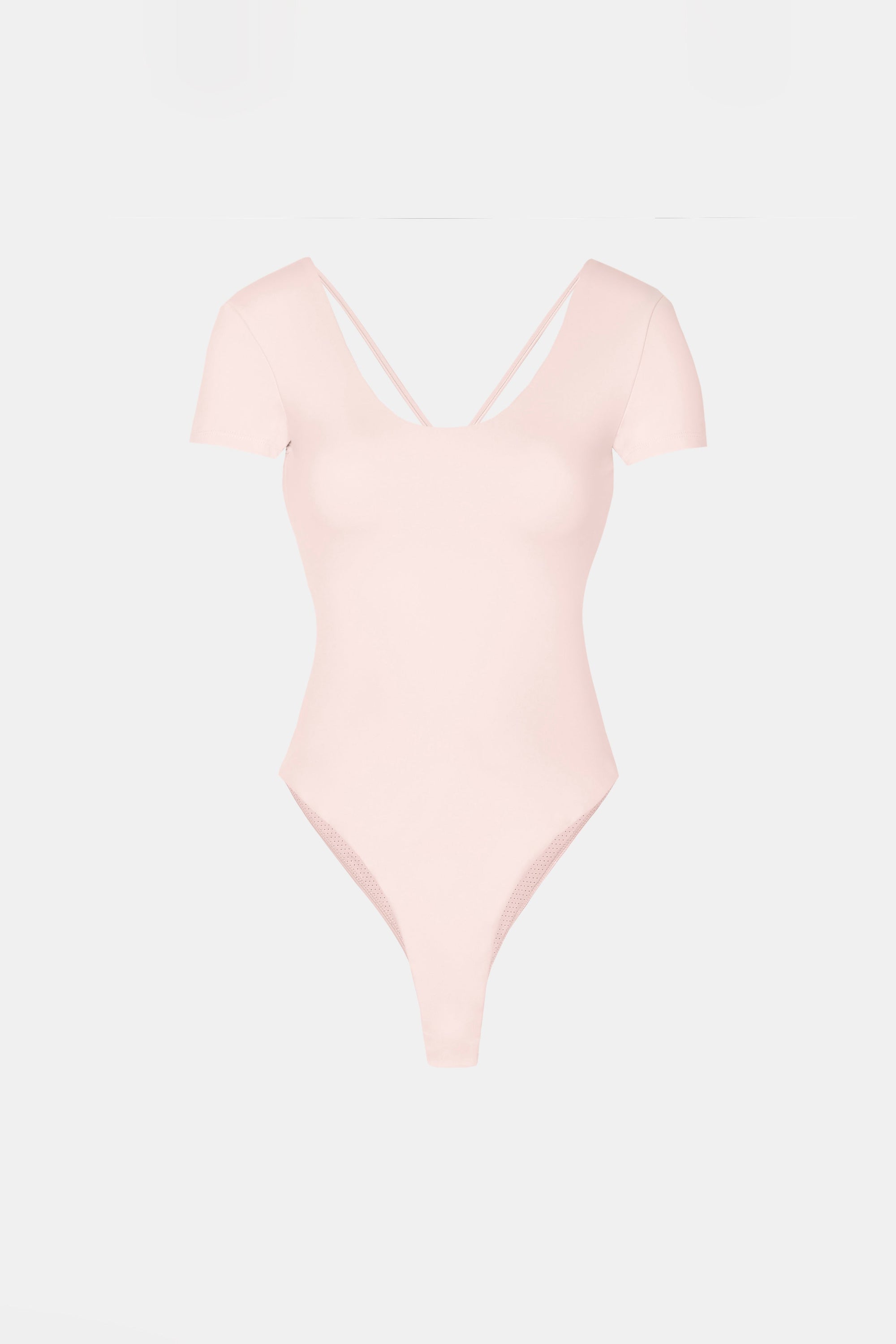 Base Sculpting Cross Back Bodysuit - Marshmallow