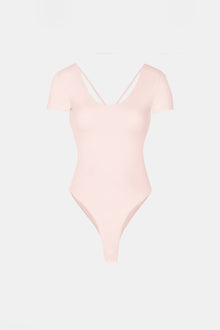 Base Sculpting Cross Back Bodysuit - Marshmallow