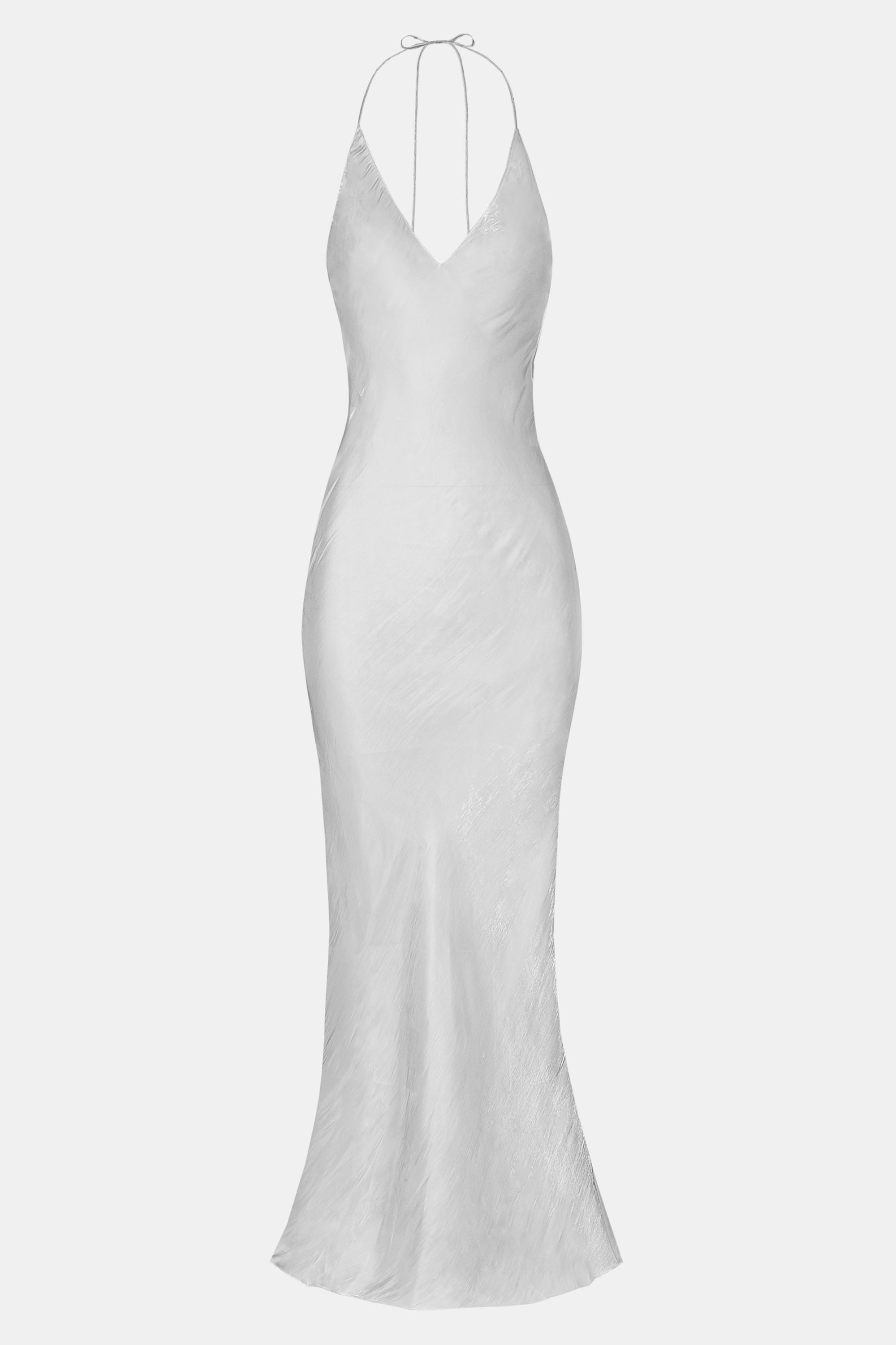 Pearl Detail Plunging Birthday Gown - Oyster Pearl | BOA Pearl Detail Plunging Birthday Gown - Oyster Pearl | BOA