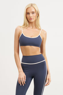 Base Contrast Trim Leggings - Midnight Blue/Tofu