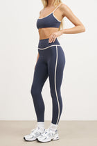 Base Contrast Trim Leggings - Midnight Blue/Tofu