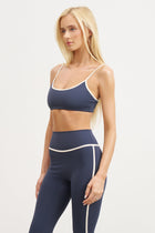 Base Contrast Trim Leggings - Midnight Blue/Tofu