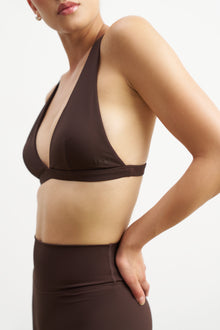 Base Sculpting Triangle Bra - Carob