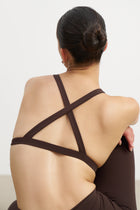 Base Sculpting Triangle Bra - Carob