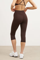 Base Sculpting Capri Leggings - Carob