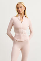 Base Sculpting Zip Up Jacket - Marshmallow