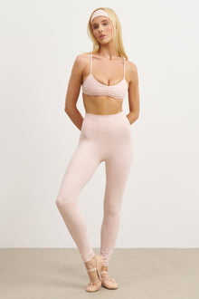 Base Sculpting Skinny Ruched Bra - Marshmallow