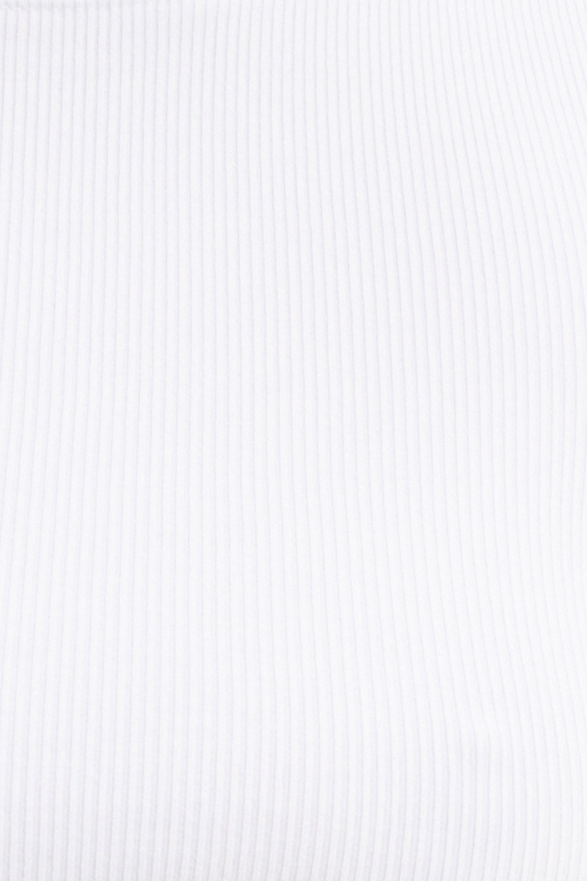 Soft Ribbed T Shirt - White