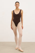 Base Sculpting Ruched Bodysuit - Carob