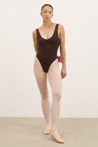 Base Sculpting Ruched Bodysuit - Carob