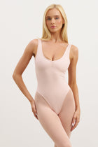 Base Sculpting Ruched Bodysuit - Marshmallow