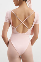 Base Sculpting Cross Back Bodysuit - Marshmallow