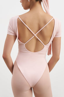 Base Sculpting Cross Back Bodysuit - Marshmallow