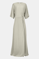 Relaxed Dropped Waist T-Shirt Gown - Antique Sage