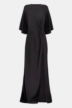 Relaxed Dropped Waist T-Shirt Gown - Black