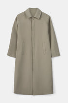 Clean Cut Longline Driving Coat - Antique Sage