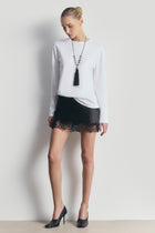 Oversized Longsleeve T Shirt - White