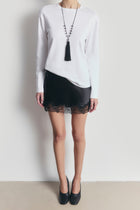 Oversized Longsleeve T Shirt - White