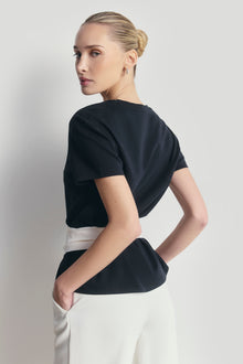 Classic V Neck T Shirt - Black