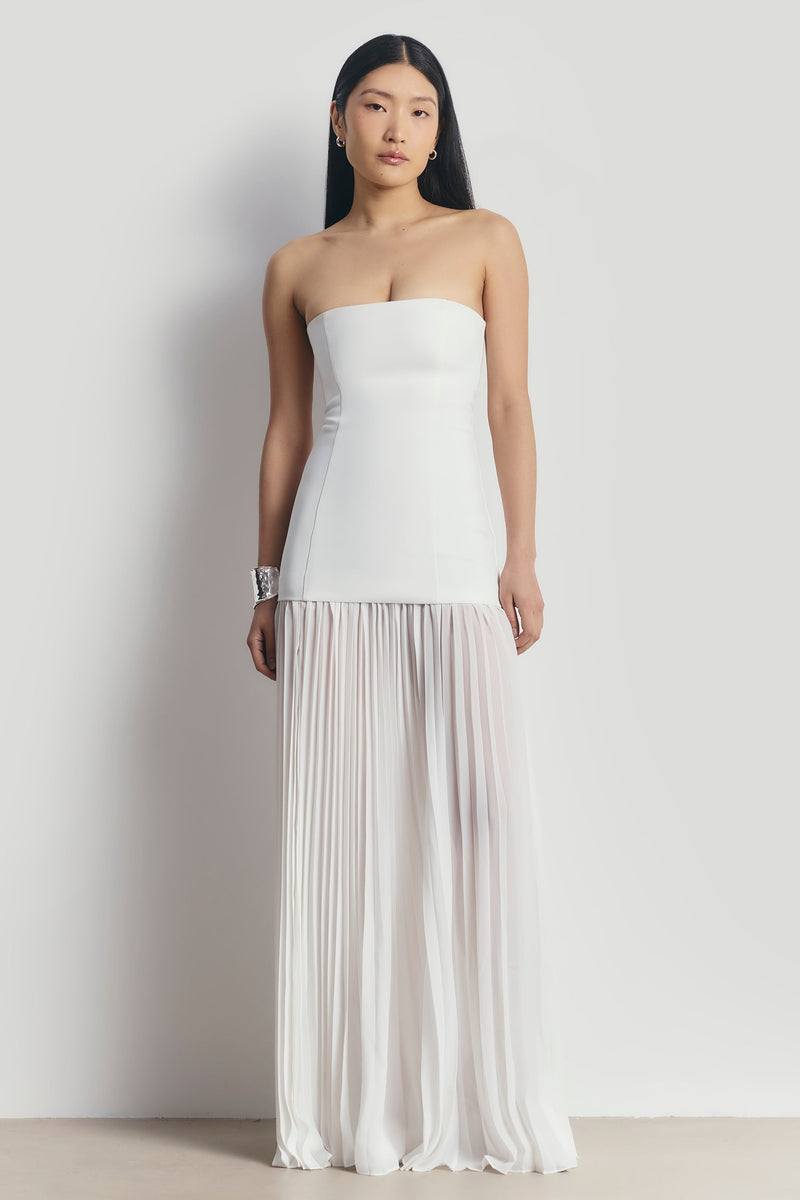 Structured Bodice Gown - White