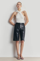 Hooded Halterneck Bodysuit - White