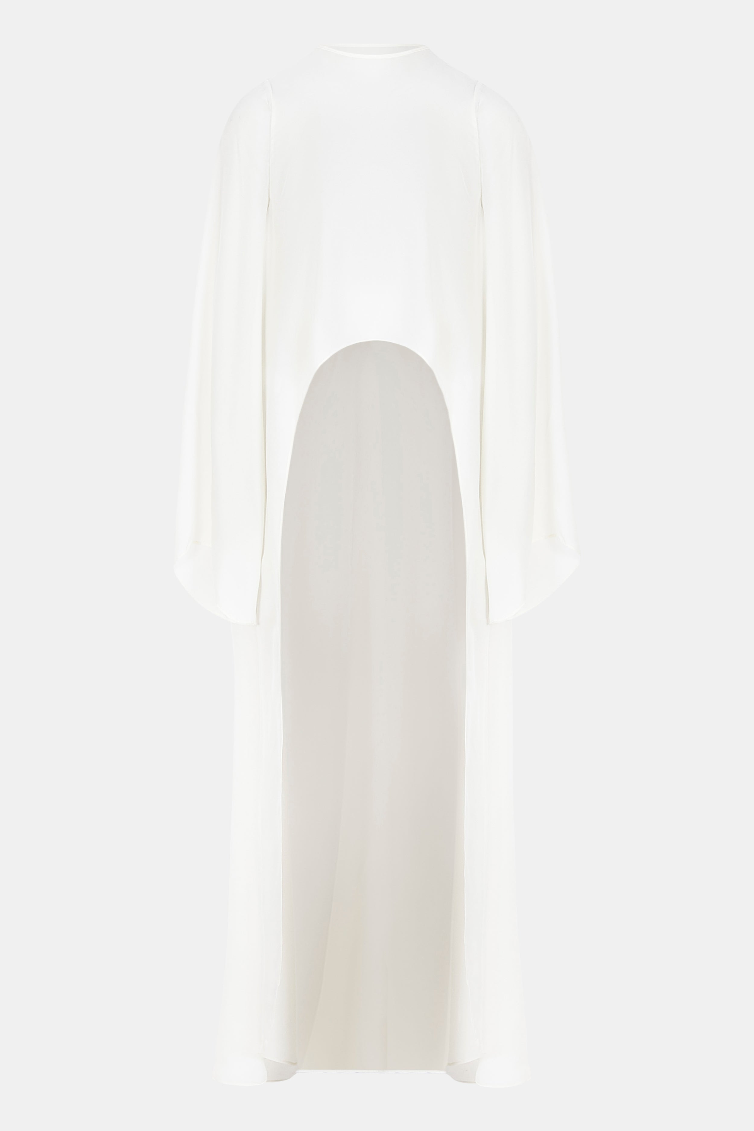 Sheer Chiffon Cape Blouse - Cream | BOA