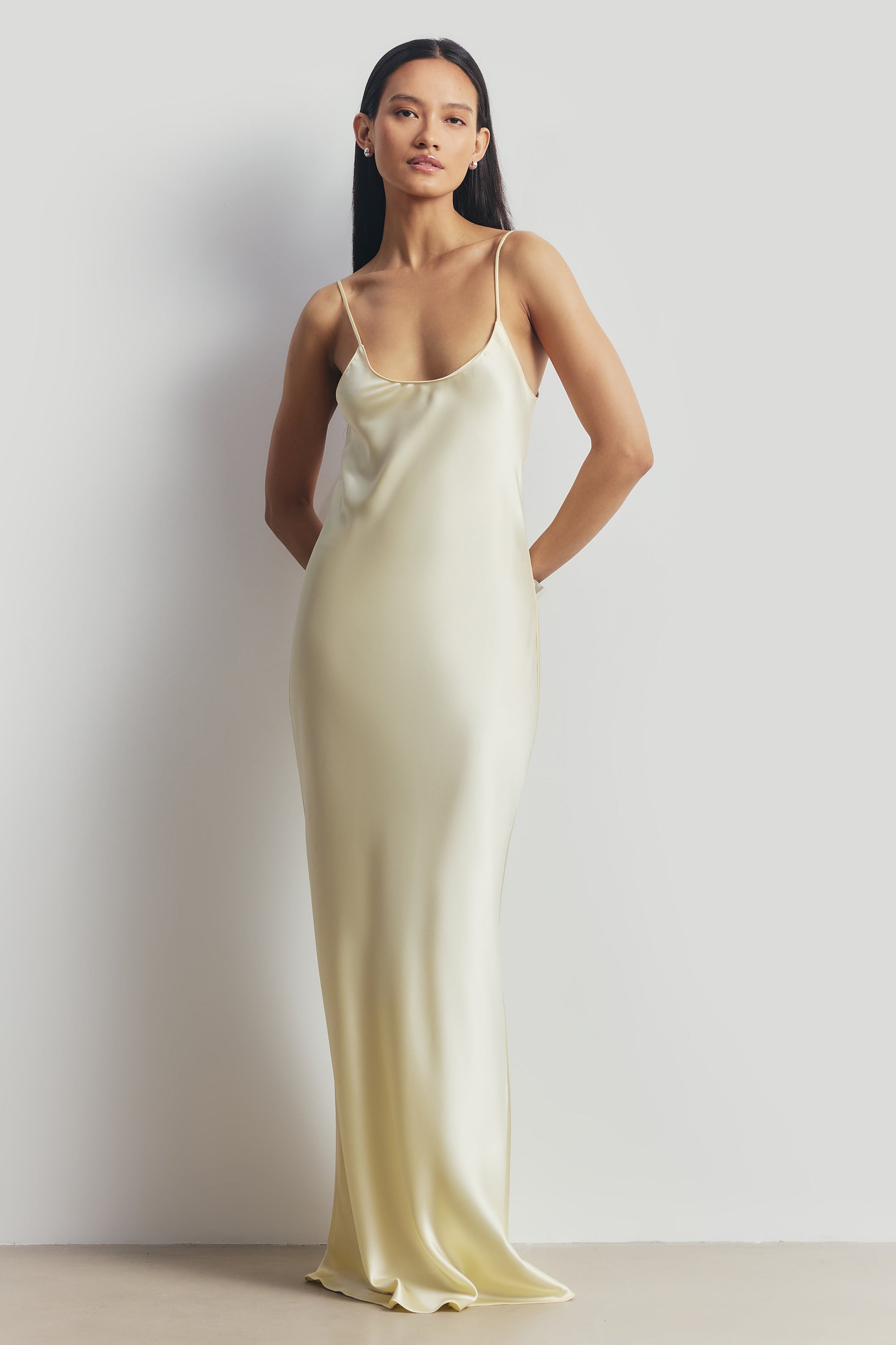 long satin green dress Green Side Slit Satin Maternity Maxi Dress Large