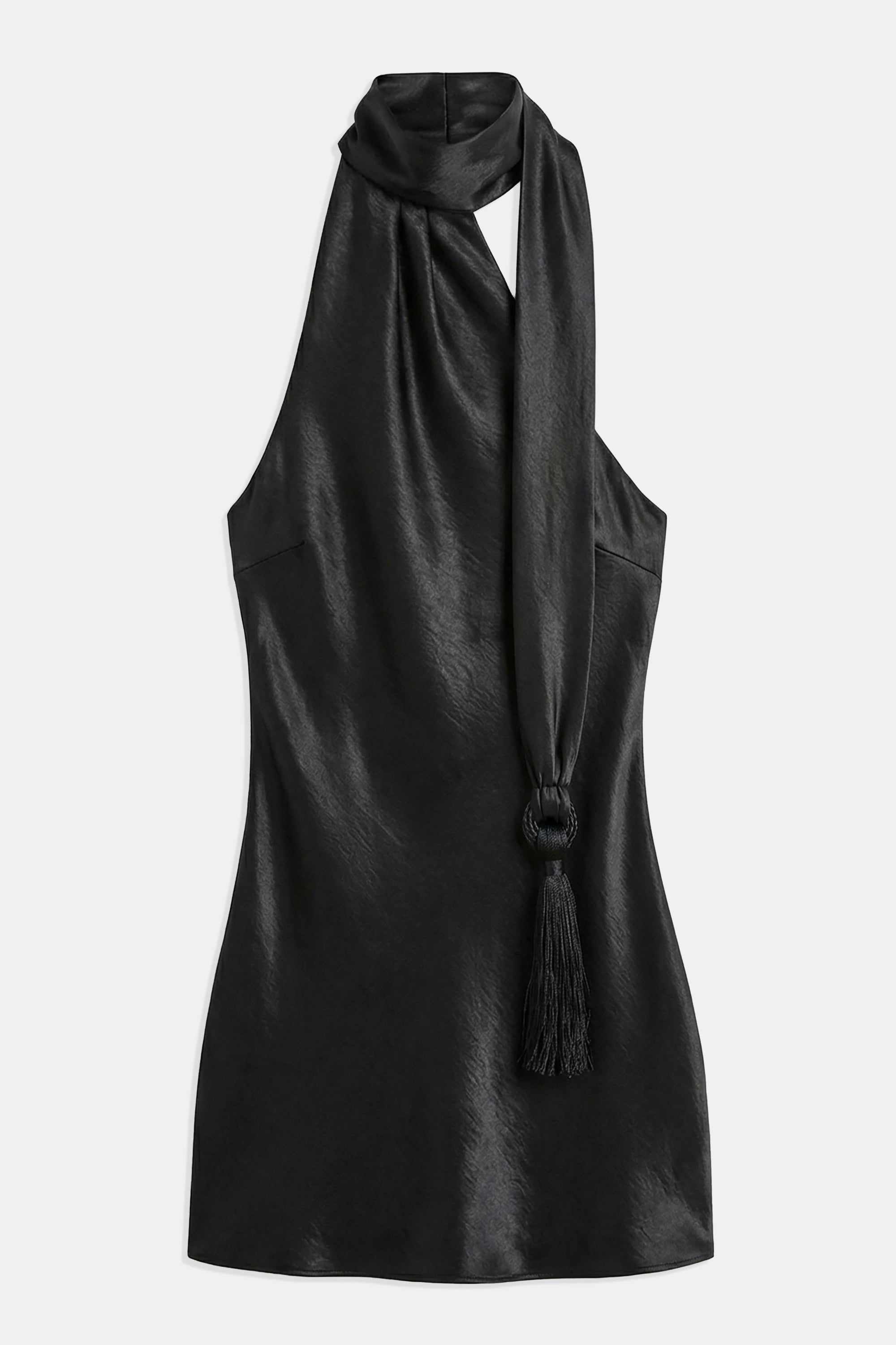 cross front frill detail cut out mini dress in black Black Ruffle Short Sleeve V Neck Mini Dress