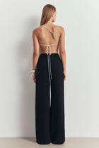 Flowing Asymmetric Open Back Top - Ivory