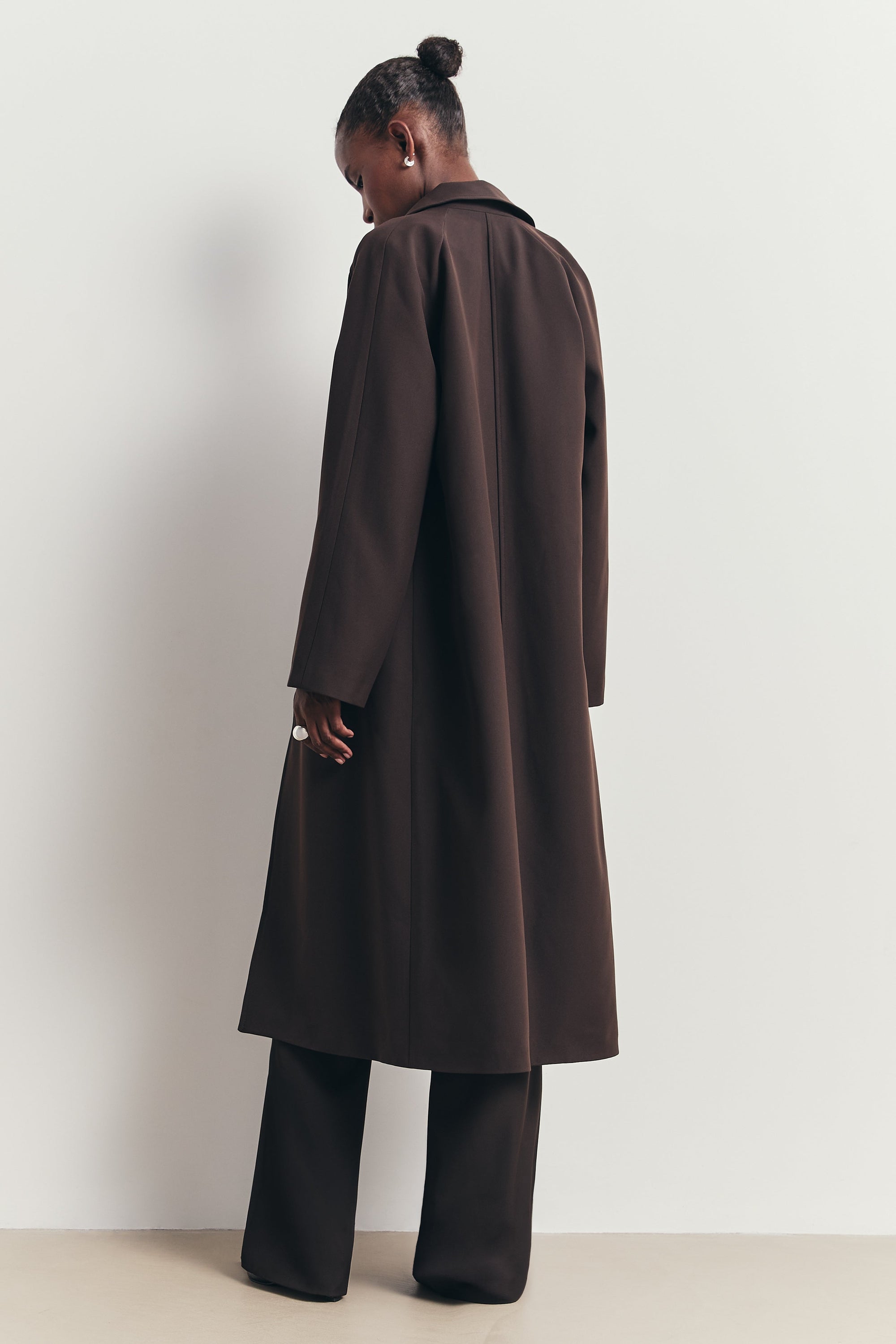Clean Cut Longline Driving Coat - Java