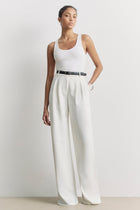 Soft Ribbed Tank Top - White