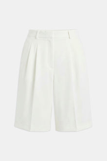 Effortless Pleated Longline Shorts - White