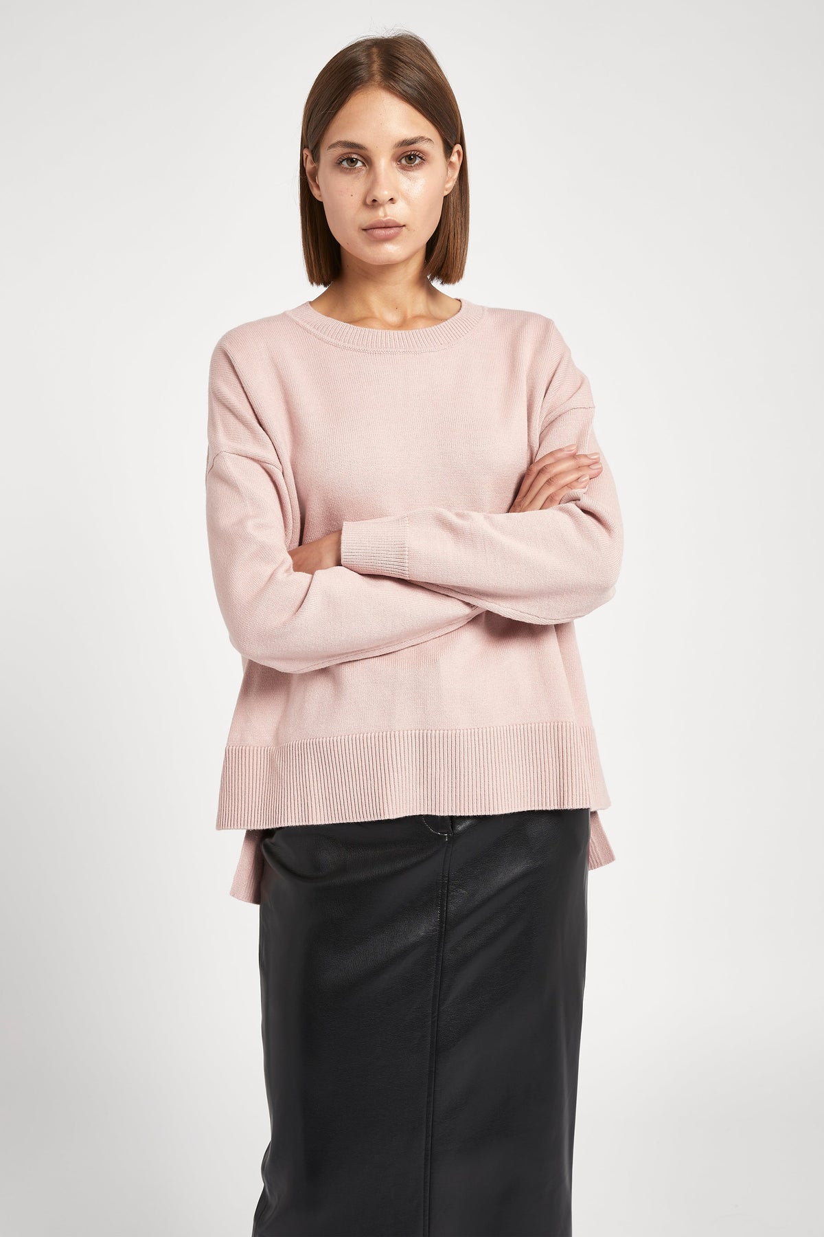 Relaxed Dropped Shoulder Jumper Marshmallow