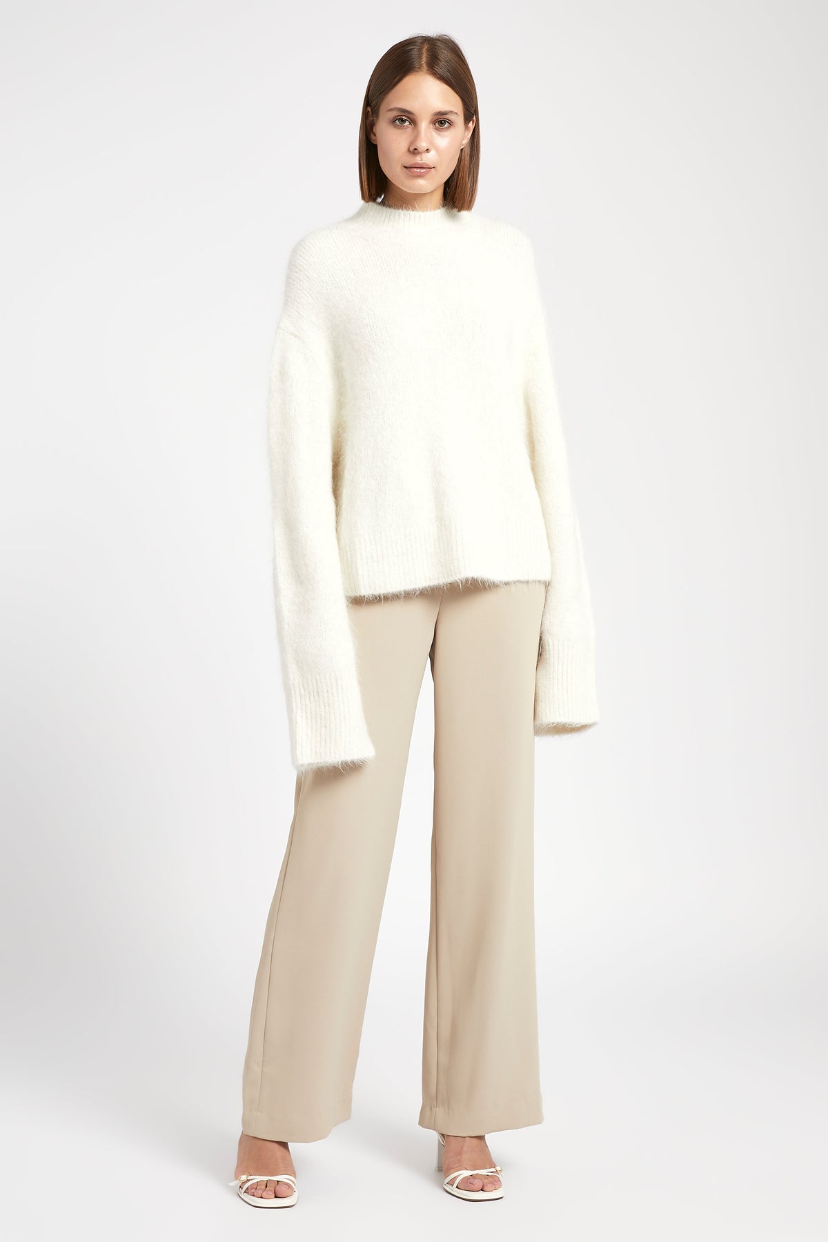 Cream online wooly jumper