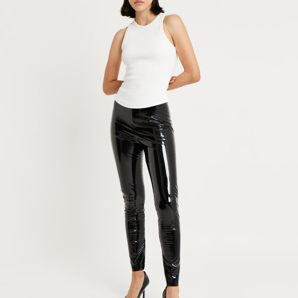 High waisted sales vinyl leggings