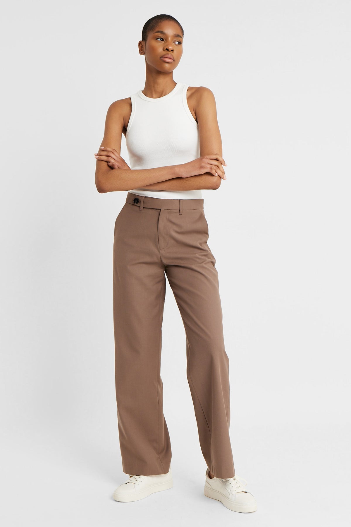 Mid shop rise trousers