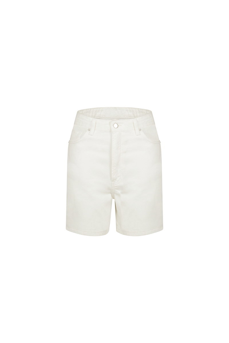 High waisted sales white bermuda shorts